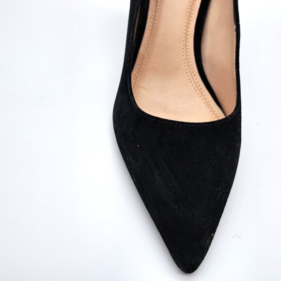 Marc Fisher LTD Womens MLZALA Black Suede Block Pumps Heels Shoes - Size 7.5 - Picture 7 of 14